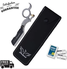 BARBER STRAIGHT CUT THROAT SALON SHAVING RAZOR SHAVE RASOI RASOIRS + BLADES