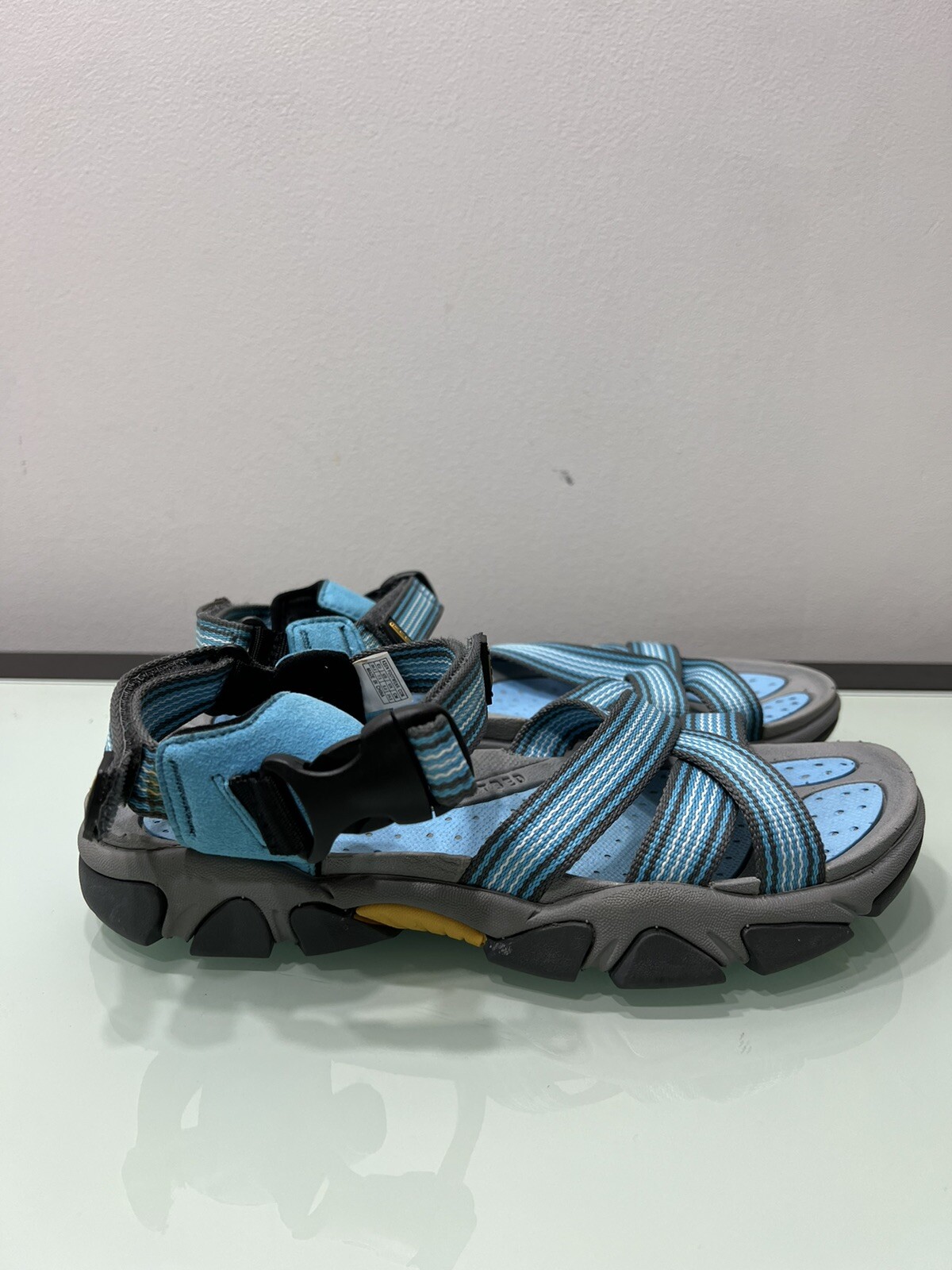 KEEN Scarpe da acqua per esterni blu punta aperta cinturino anatomiche pedale taglia 7 5