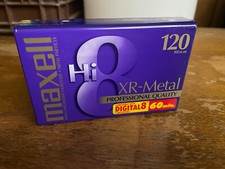 1 MAXELL HI 8 120 Professional Quality XR-Metal 8mm Videotape Sealed