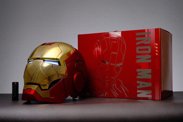 AutoKing New Gold Iron Man MK5 Helmet Electronic Voice Activated