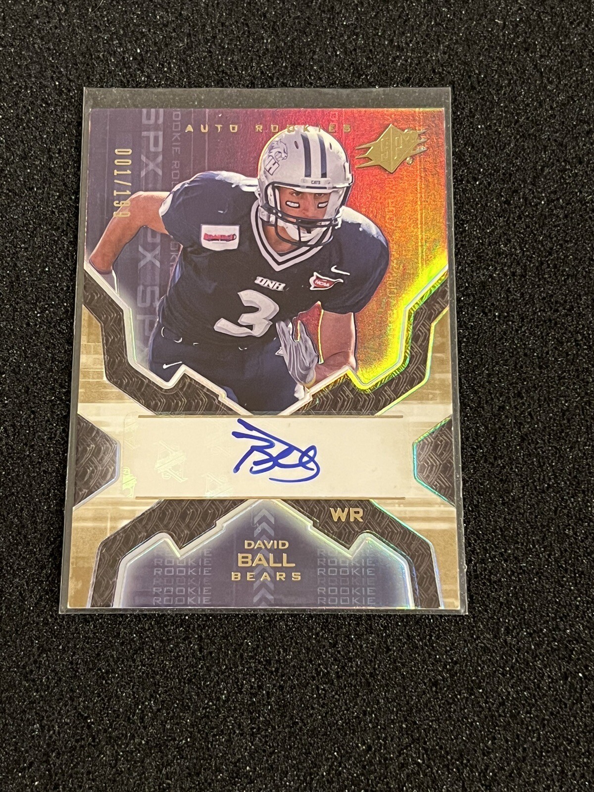 David Ball 2007 SPX Gold Autograph Rookie Auto #d 1/199 Bears #168 | eBay