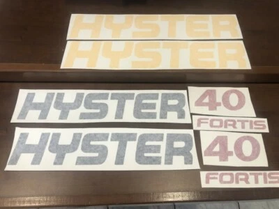 Hyster Forklift decal set Fortis 40 Hyster Forklift without safety kit