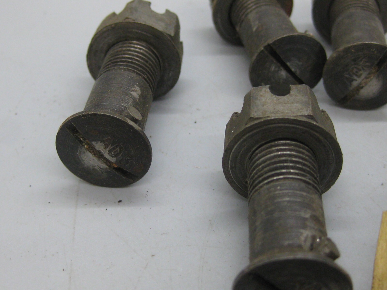 7- 1934-40 PRE WAR BUGATTI T35 TYPE 35 T75 75 FLYWHEEL CRANK BOLTS NUTS OEM!