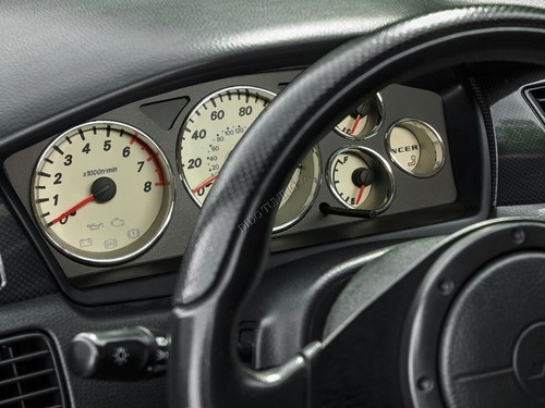 Per Mitsubishi Lancer EVO 2003-2007 Anelli Alluminio Strumenti Strumentazione x5 - Picture 5 of 8