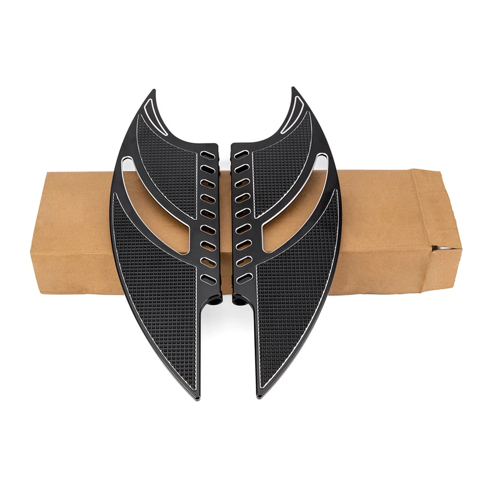 CNC Driver Floorboards Footrest Foot Pegs Pedal Pads For Harley Road Glide Dyna - Изображение 2 из 4
