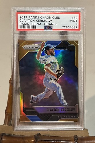 2017 Chronicles Prizm Clayton Kershaw Orange Prizm #/399 PSA 9 LA Dodgers