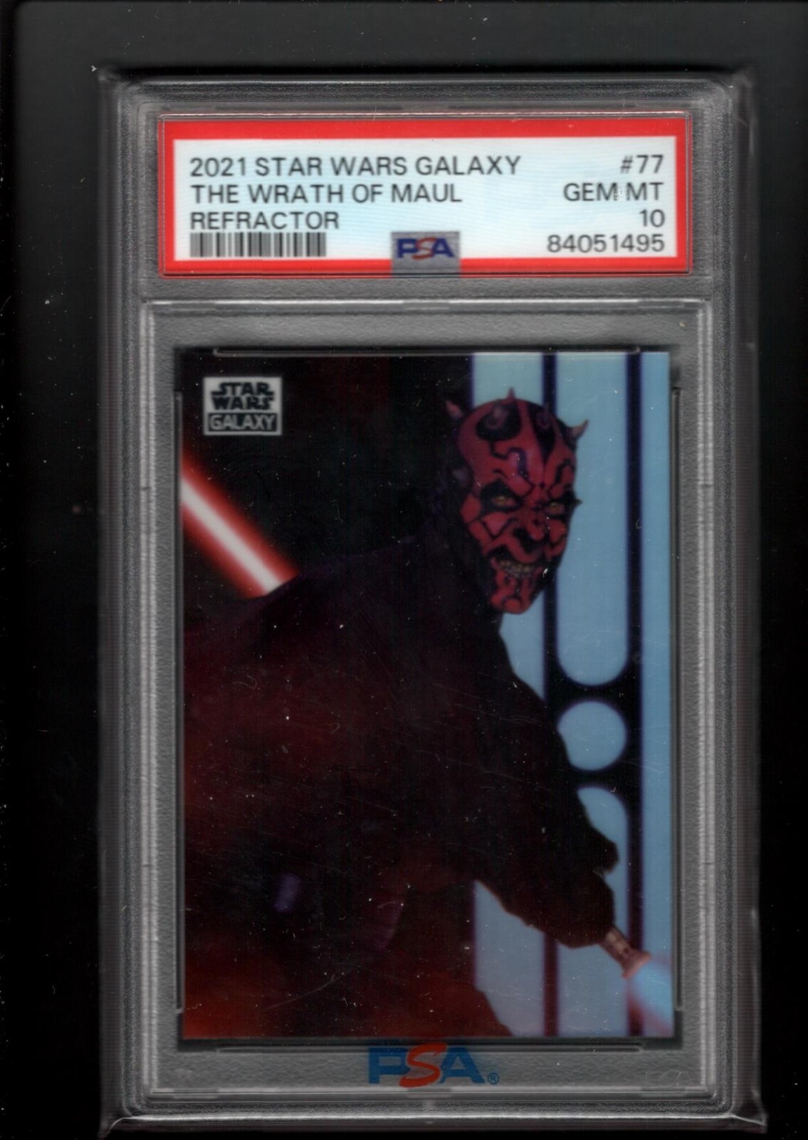 2021 Topps Star Wars Galaxy Chrome The Wrath Of Maul Refractor Psa 10