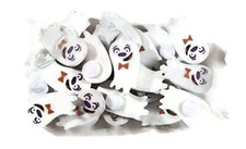 Cute Halloween Wood Ghost Stickers Shapes - 24piece