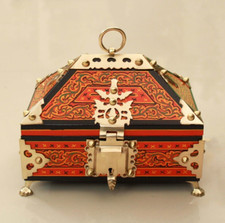 Jewelry Box Wooden Trinket Wedding / Anniversary Bride Gift Box Treasure Gem Box