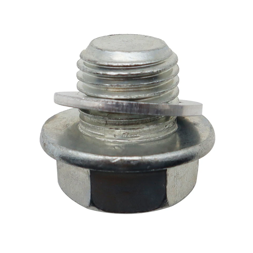 Tapón de perno de drenaje de cárter de aceite con arandela 90009-R70-A00 94109-14000 para Honda Acura Foto 2 de 4