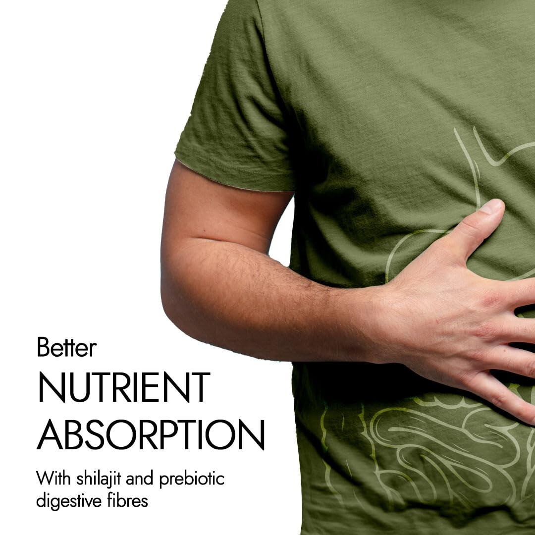 Kapiva Shilajit Energy Gummies | 225mg | Ginger Honey Flavour 30 Gummies