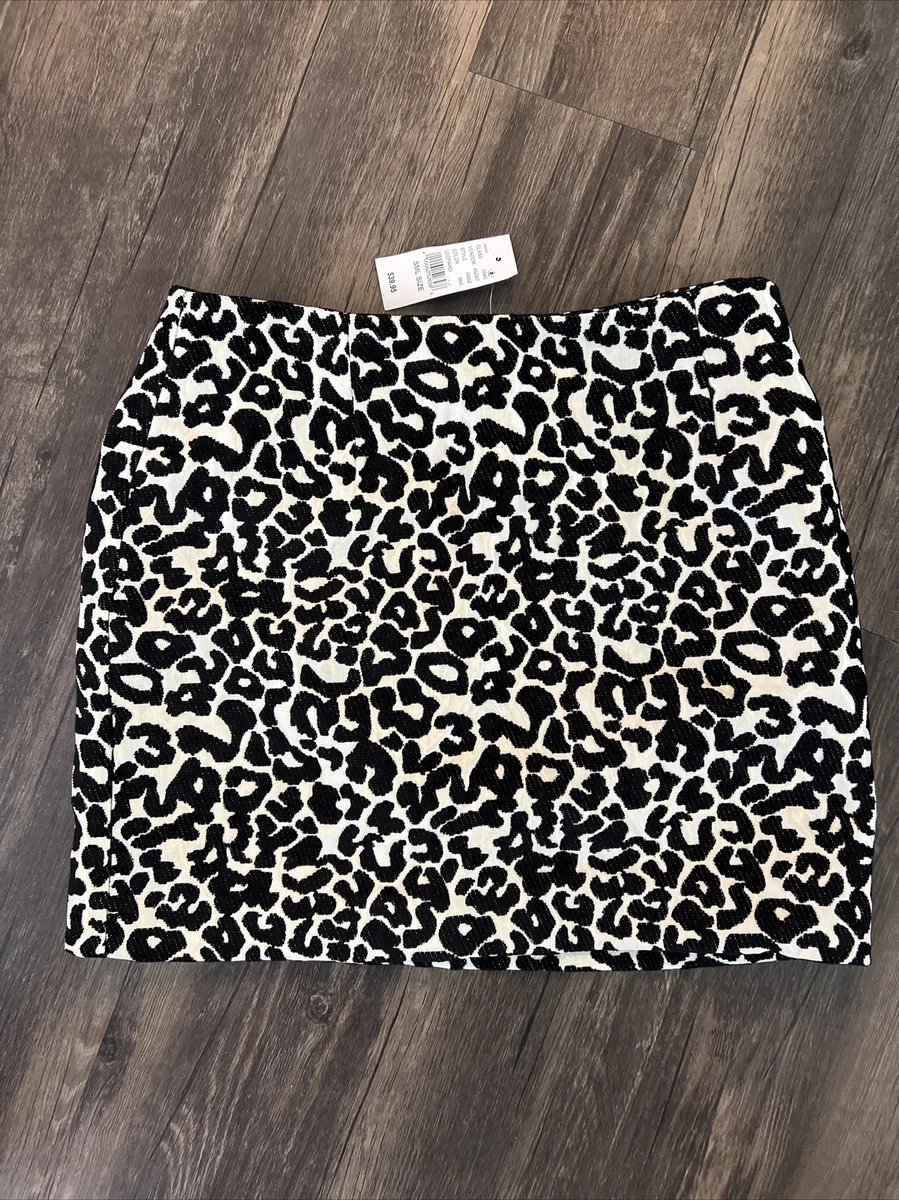 Leopard skirt pacsun cheap