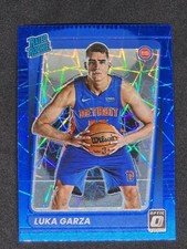2021  Optic Blue Velocity Prizm Rated Rookie #164 Luka Garza Detroit Pistons