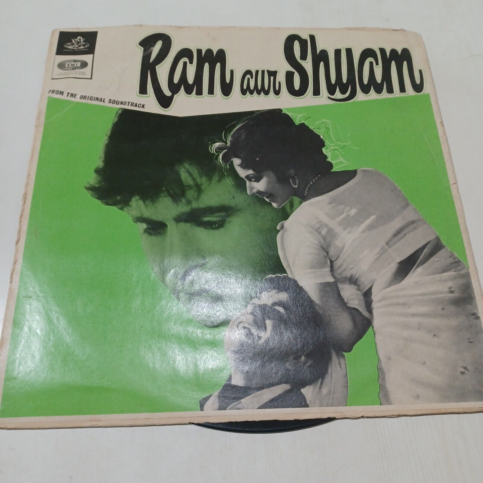 Ram Aur Shyam Lp Record Naushad Rafi Bollywood Rare Angel 1967 1st Press VG++