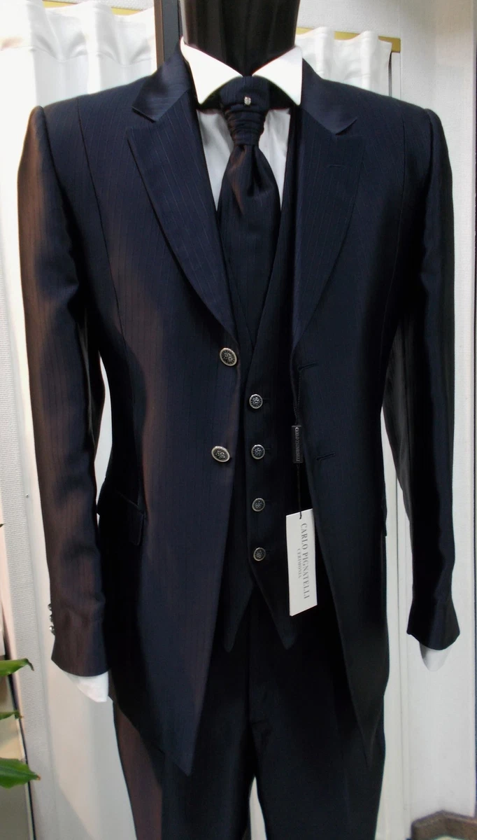 ABITO SPOSO T. 48 FIRMATO CARLO PIGNATELLI SUIT GROOM WEDDING