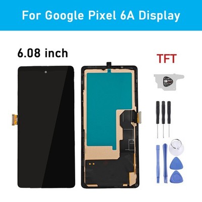 For Google Pixel 6A TFT LCD Display Touch Screen Digitizer Replacement w/Tools