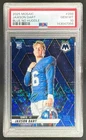 Jaxson Dart 2025 Panini Mosaic No Huddle Blue Prizm Rookie Variation /99 PSA 10