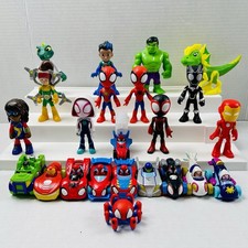 Marvel Spidey and His Amazing Friends Web Squad Hero  s Lot 23 Figures Diecast