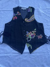 Dorothy Schoelen Sz M Vest Flower    