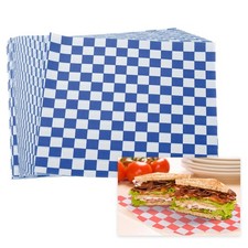 7.1" x 7.1" Waxed Paper Sheets, 100Pcs Square Pattern Oil-absorbing Dry Food ...