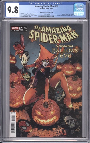 Amazing Spider-Man #14 CGC 9.8 Ed McGuinness Cover 1st App of Hallow's Eve 2023