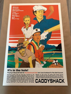 #ad Ryan Gadja Caddyshack Screen print 24x36 Private Commission Xx 35 $272.22