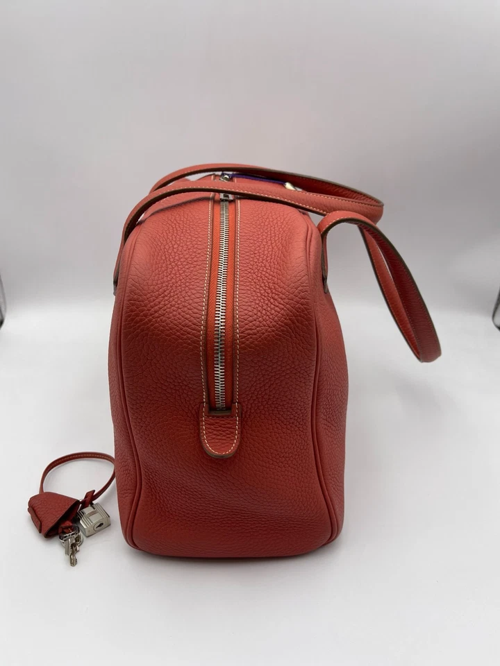 HERMES Victoria Clemence Cuero Rojo Bolso de Mano Bolso de Hombro Bolso de Mano Origen Francia Foto 4 de 4