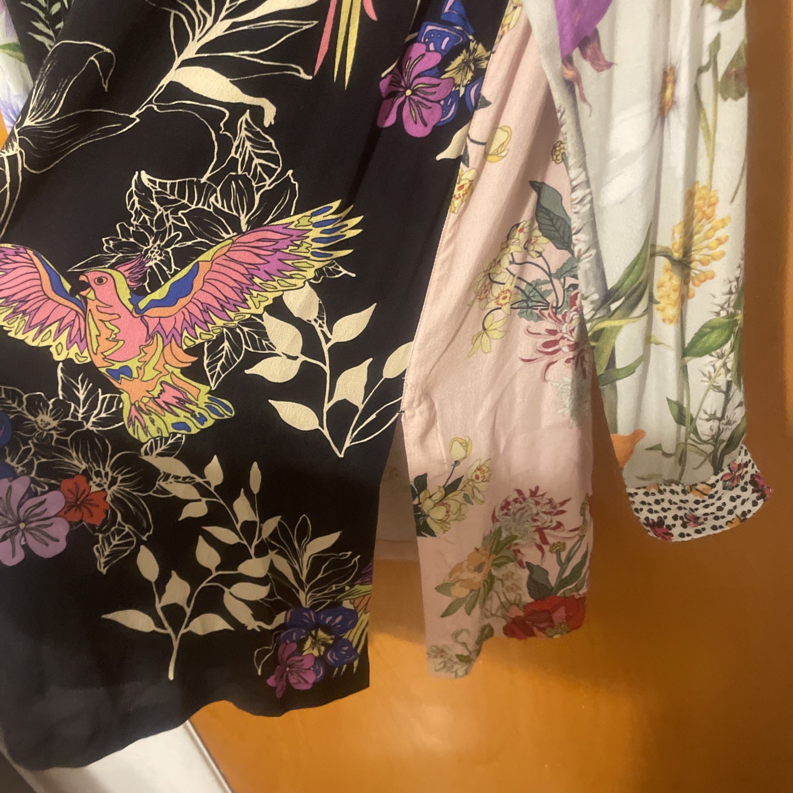 John Mark Floral Patchwork Button Up Top Oversize… - image 3