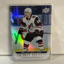 2022-23 Upper Deck Series 1 DEBUT DATES Hockey Card DD19 Michael Bunting COYOTES