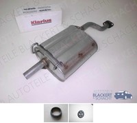 Auspuff Endtopf+Anbauteile für Honda Civic IV Coupe/Crx III 1.6I Vtec+1.6 Esi