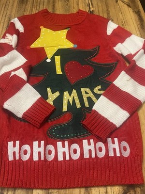 Funky Christmas Jumpers Unisex Adult Size XS Long Sleeve Sweater Acrylic/Wool