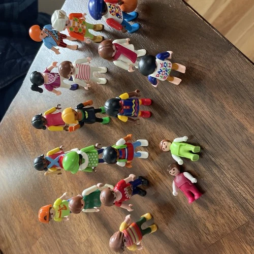 Playmobil Children Figures Mixed Lot Of 19 Vintage