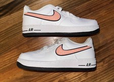 New B Grade Nike Air Force 1 Unisex Kids White/Pink/Black 5.5Y