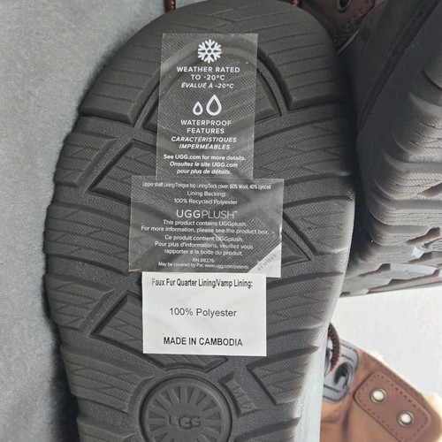 UGG CITY BUTTE WORCHESTER LEATHER WATERPROOF SNOW MEN'S BOOTS SIZE US Men 8 NEW - Picture 11 of 13