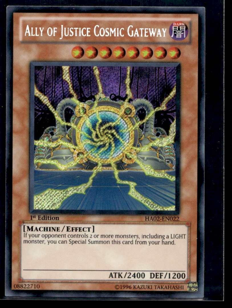Ally of Justice Cosmic Gateway Hidden Arsenal 2 HA02-EN022 MP YuGiOh | Buy 3 Get