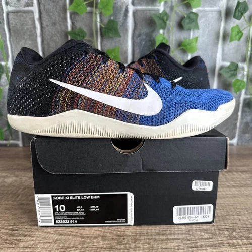 Size 10 - Nike Kobe 11 Elite Low BMH 2016 822522-914 Black History Month