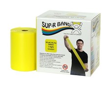 Sup-R Band Latex Free Exercise Band - 50 Yard Roll - Yellow - X-Light