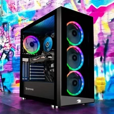 Custom Build ARGB Desktop i7 PC 16GB RAM 4TB SSD RTX 5060 Win11 GAMING READY