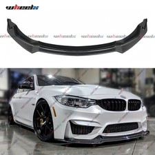 For BMW F80 M3 F82 F83 M4 15-20 Front Bumper Lip Splitter Carbon Fiber CS Style