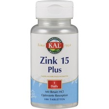 2x ZINK 15 Plus KAL Tabletten 100 ST