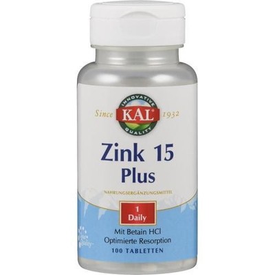 2x ZINK 15 Plus KAL Tabletten 100 ST