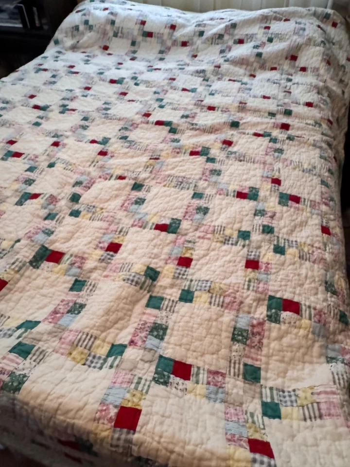 Edredón Ralph Lauren Patchwork Doble Cadena Irlandesa Completo/Reina Multicolor Algodón Foto 3 de 4