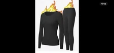 UNIQUEBELLA  Wommen Thermal Long Johns Base Layer Bottom Top Warm Underwear Set
