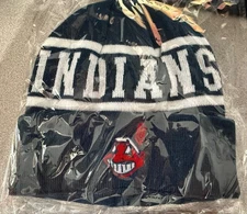 Vintage Cleveland Indians Chief Wahoo Beanie MLB Baseball