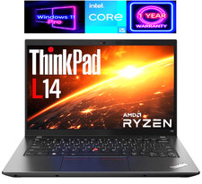 14" FHD Lenovo ThinkPad Laptop PC: Ryzen 5 Pro 4650U 16GB RAM - 256GB NVME SSD 