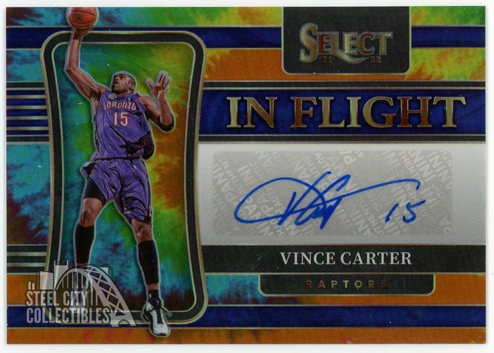 Panini Vince Carter Basketball Autographed Sports Trading Cards