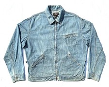 90s Made in USA RRL 91-B Type Denim Jacket M Drizzler Vintage Three Star Tag