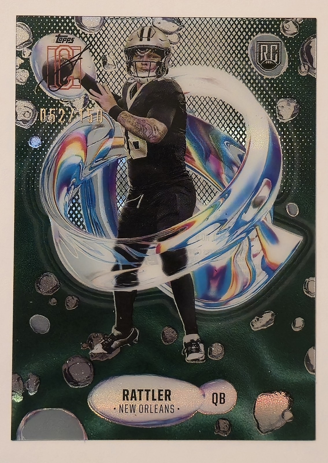 Spencer Rattler RC /150 Green Rookie Fluidity 2024 Topps Signature Class Saints