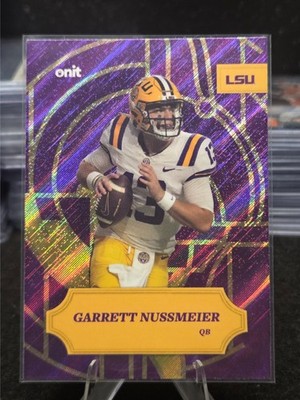 2025 Onit Athlete Timeless Stained Glass #SG-3 Garrett Nussmeier LSU Tigers 1/1