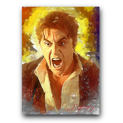 Al Pacino #5 Art Card Limited 34/50 Edward Vela Signed (Movies -)